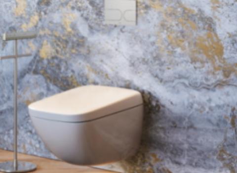 Das Washlet Neorest von TOTO in einem modernen Badezimmer.