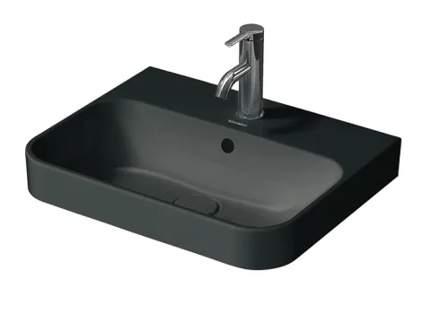 Duravit Aufsatzbecken Happy D plus in Anthrazit, matt freigestellt