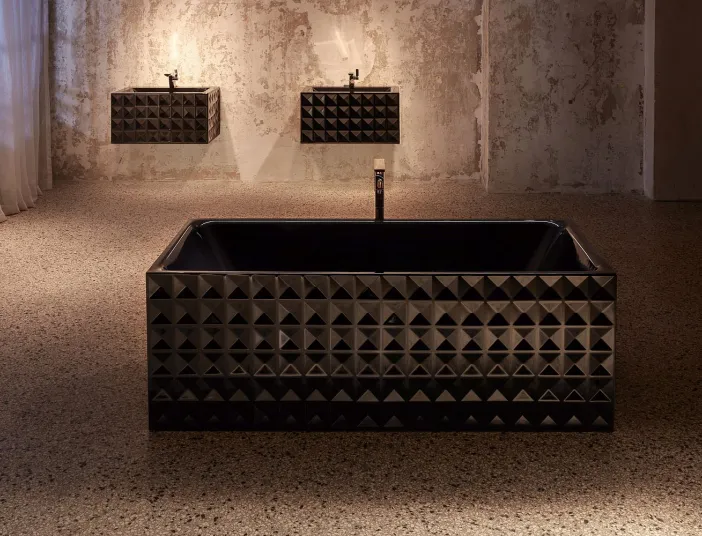 Badewanne und Waschtische BetteLoft Ornament in Schwarz
